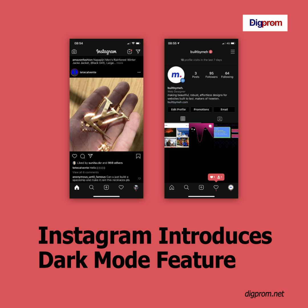 INSTAGRAM FLIPS OVER TO THE DARK SIDE, INTRODUCES DARK MODE FEATURE
