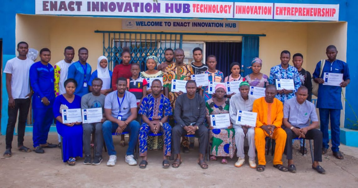 ENACT Hub partners with Digprom to train and graduate 19 in Entrepreneurship development training